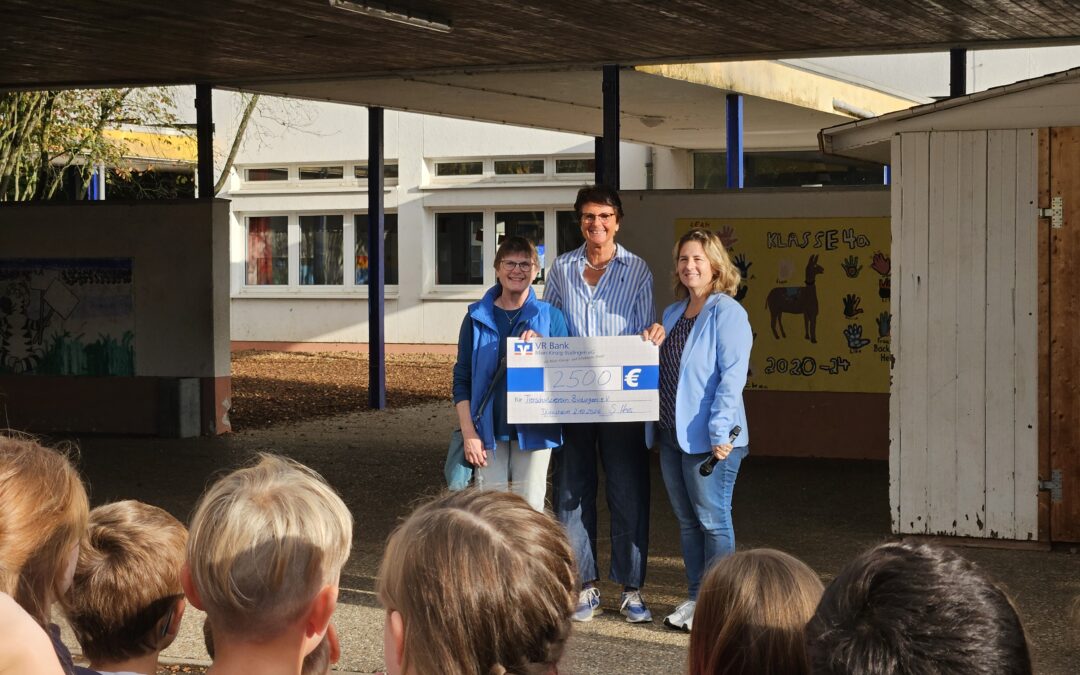 Großartige Spende der Georg-August-Zinn-Grundschule Düdelsheim